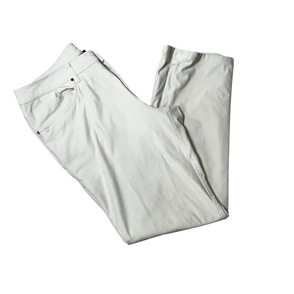 Lululemon ABC Classic Fit Warpstreme 5 Pocket Pants Men's size 34 tan - Picture 9 of 13